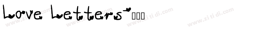 Love Letters字体转换
